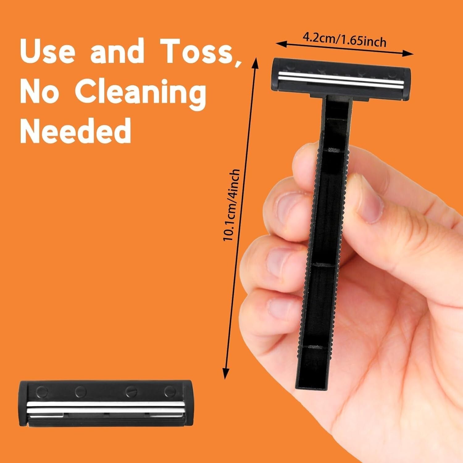 Bulk 550 Count Stainless Steel Disposable Razors for Men & Women - Travel Ready