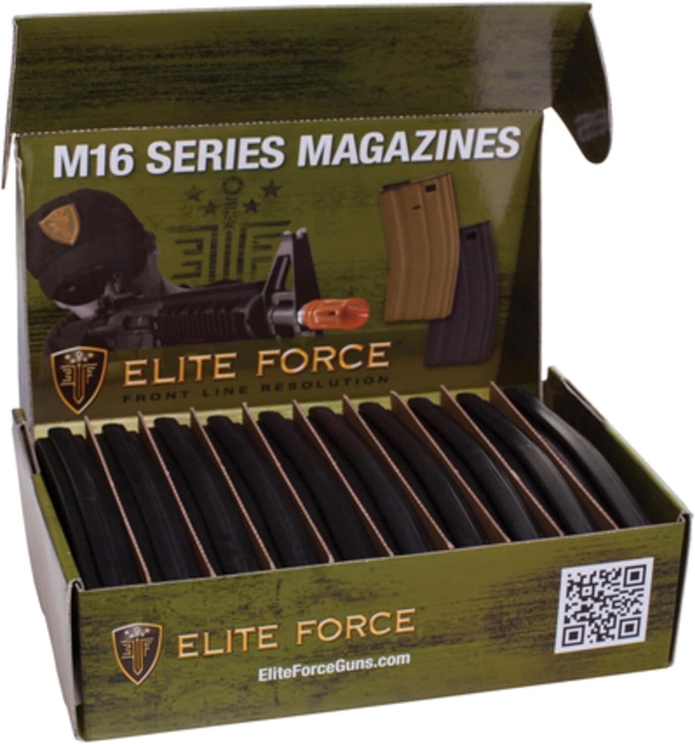 Durable Elite Force Airsoft Magazines, 10 Pack - 140 Rounds for Quick Reloads