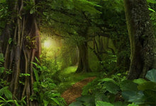 Load image into Gallery viewer, Vibrant 10x8ft Fairytale Jungle Backdrop – Ideal for Parties &amp; Photography