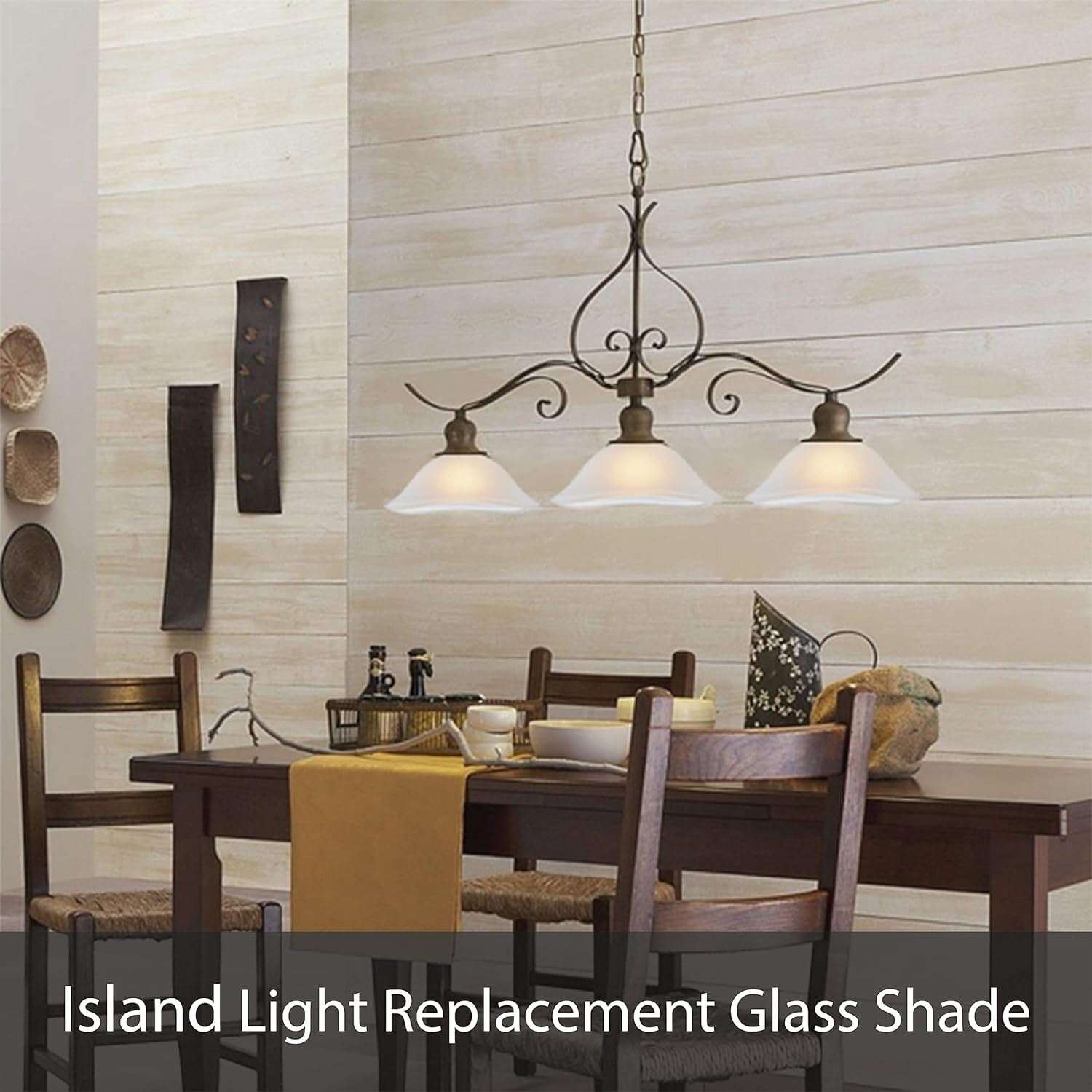Frosted Alabaster Glass Shade Replacement for Torchiere and Pendant Lamps