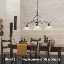 Load image into Gallery viewer, Frosted Alabaster Glass Shade Replacement for Torchiere and Pendant Lamps