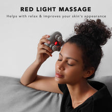 Load image into Gallery viewer, Rechargeable Portable Scalp Massager with Bamboo Base for Stress Relief Anywhere
