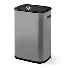 Load image into Gallery viewer, Stylish 14.5 Gallon Touchless Trash Can - Durable Stainless Steel with Sensor