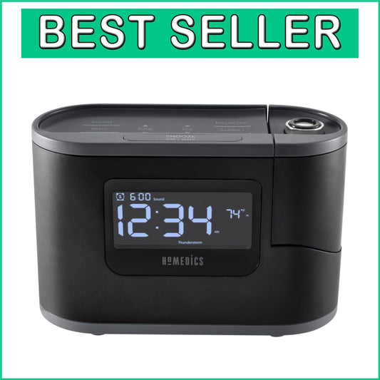 6-in-1 SoundSleep Recharged Alarm Clock & White Noise Machine for Peaceful Rest
