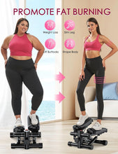 Load image into Gallery viewer, Portable Mini Stepper with Resistance Bands - Adjustable Height 330LBS Capacity
