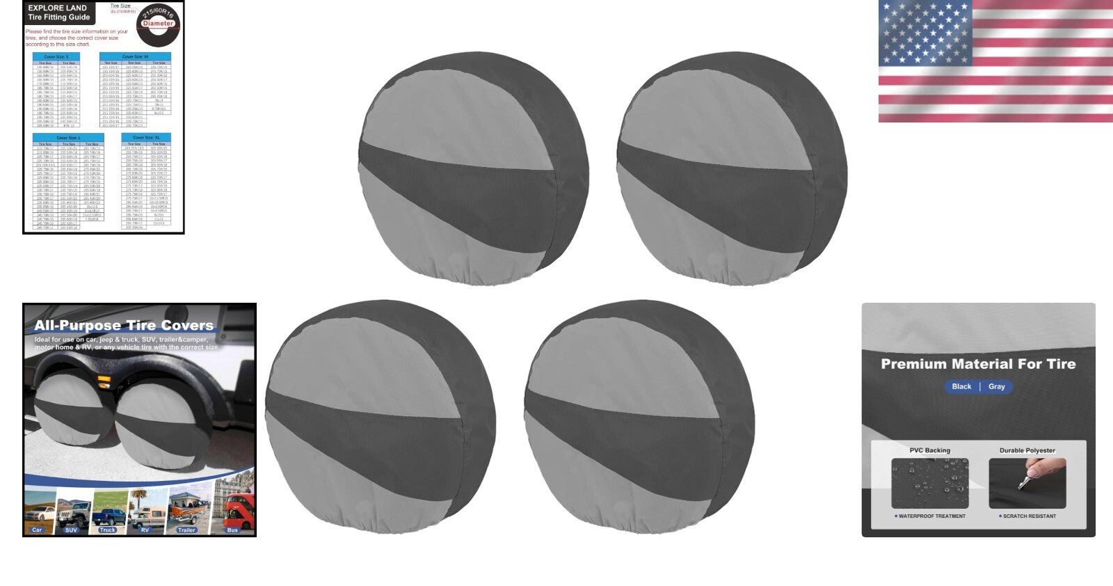 Durable Tire Covers for All Weather - Tough Protection with Unique Design