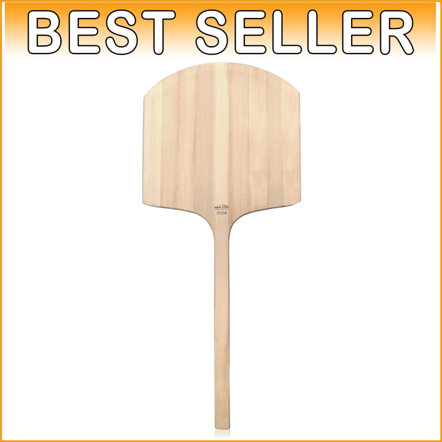 Durable Wooden Pizza Peel - 42" Length, Easy Lift Tapered Blade Design