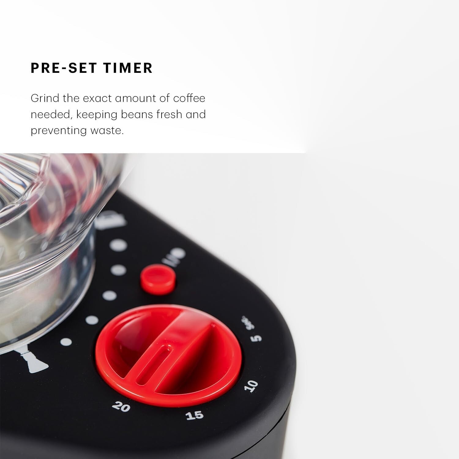 Versatile Electric Burr Coffee Grinder with 12 Settings & Borosilicate Catcher