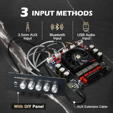Load image into Gallery viewer, Dual Chip 2.1 Channel Amplifier Board with Multiple Inputs - 1200W Power