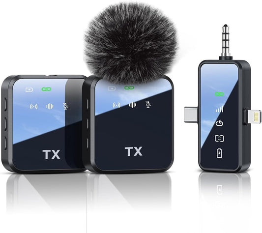 Mini Wireless Microphone with Noise Reduction - Ideal for YouTube & TikTok