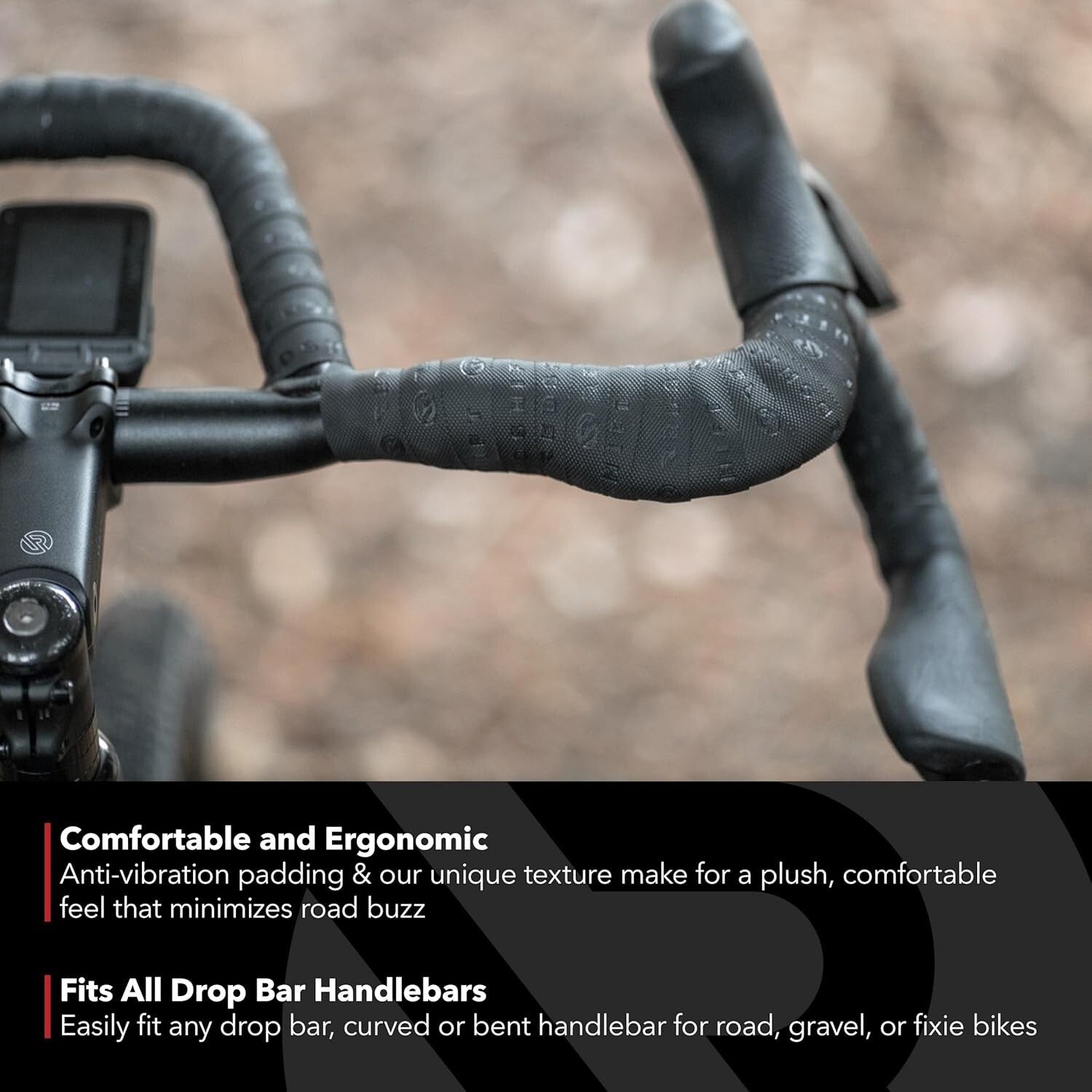 Ergonomic 3mm Thick Handlebar Tape - Anti-Vibration for Comfortable Cycling