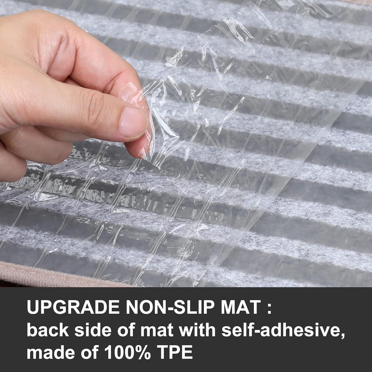 Indoor Non-Slip Stair Treads - 28x9in, Water-Resistant Runner Mats for Safety