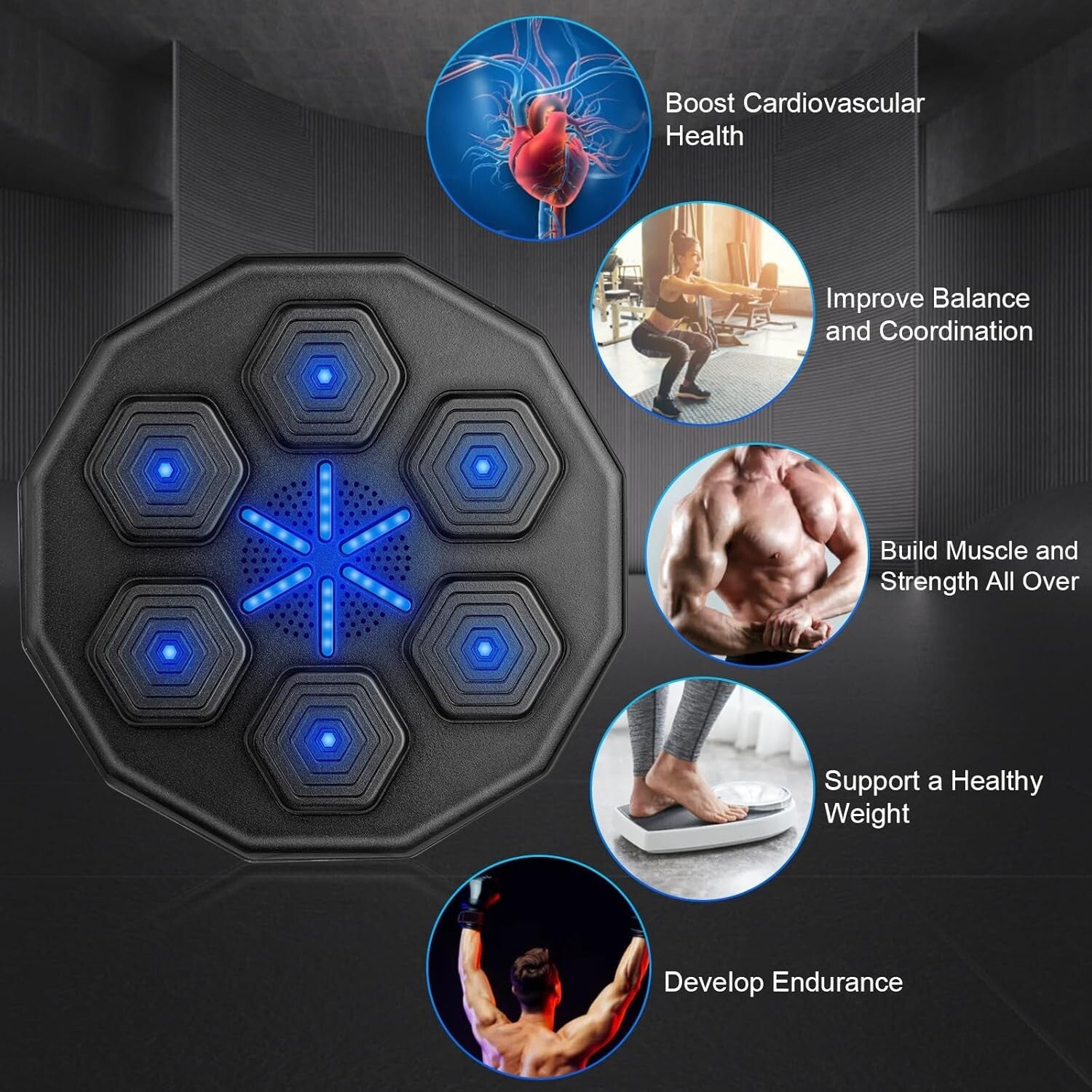2025 Upgraded Bluetooth Music Boxing Machine - Perfect for Family Fitness Fun