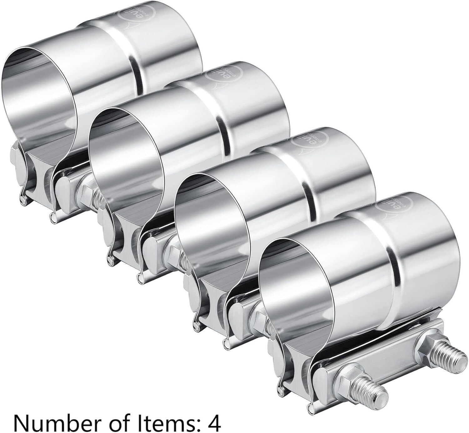 Heavy-Duty 2.25'' Exhaust Clamp - Effective for Pipes & Catalytic Converters