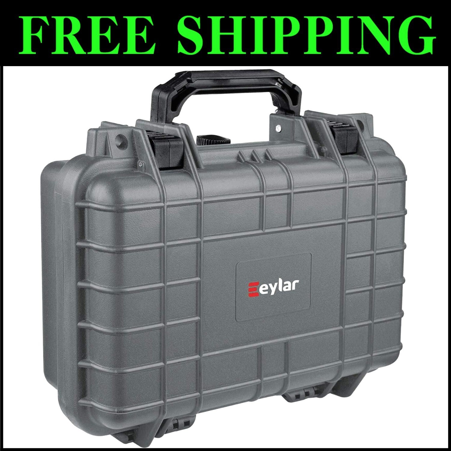 Secure Stackable Hard Gun Case - Waterproof, Crushproof, and TSA Compliant