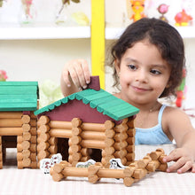Load image into Gallery viewer, Natural Wood 170-Piece Building Logs - Inspiring Imagination in Little Builders