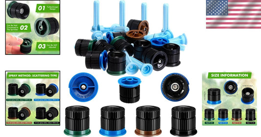 Adjustable 16-Pcs Nozzle Set for Rainbird and Hunter Sprinklers - 8-15 Van