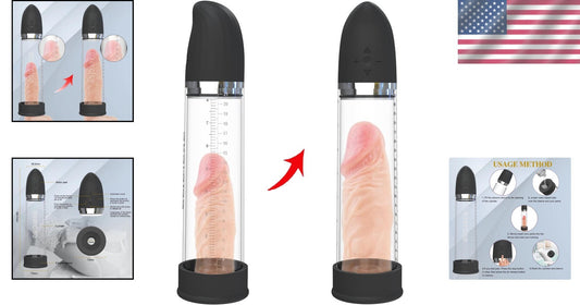 Rechargeable Electric Penis Pump with 5 Suction Levels for Stronger Erections