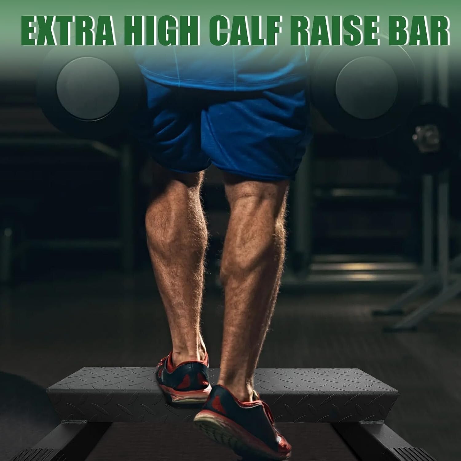 880 lbs Capacity Calf Raise Block with Anti-Slip Surface - Home Gym Essential