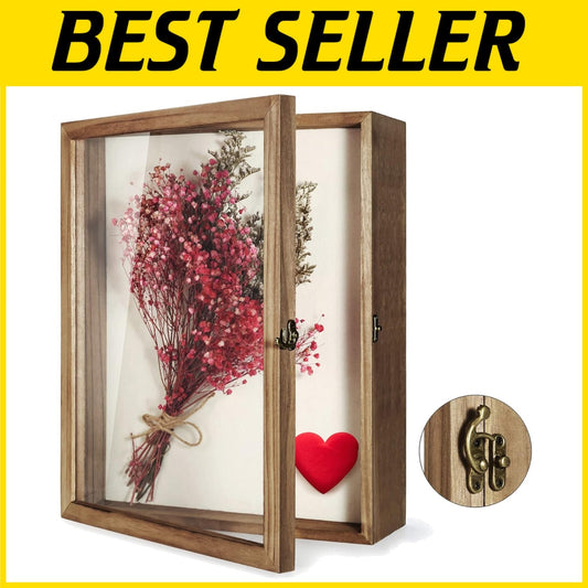 Durable 13 x 16 Shadow Box with Hinged Door - Showcase Your Treasured Keepsakes