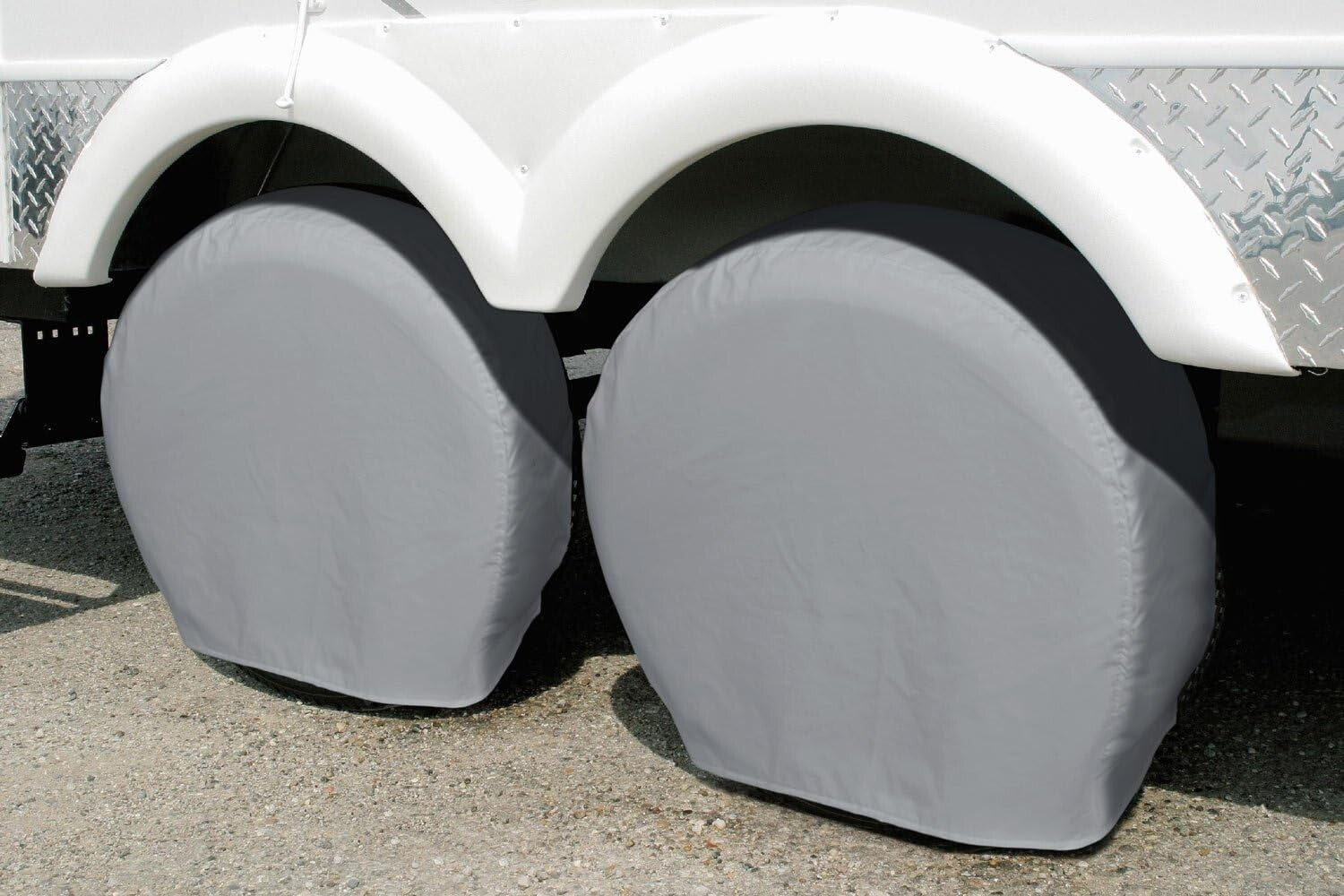 All-Season Tire Covers 4 Pack for RVs, Trucks & SUVs - Snug Fit Up to 34.75 inch