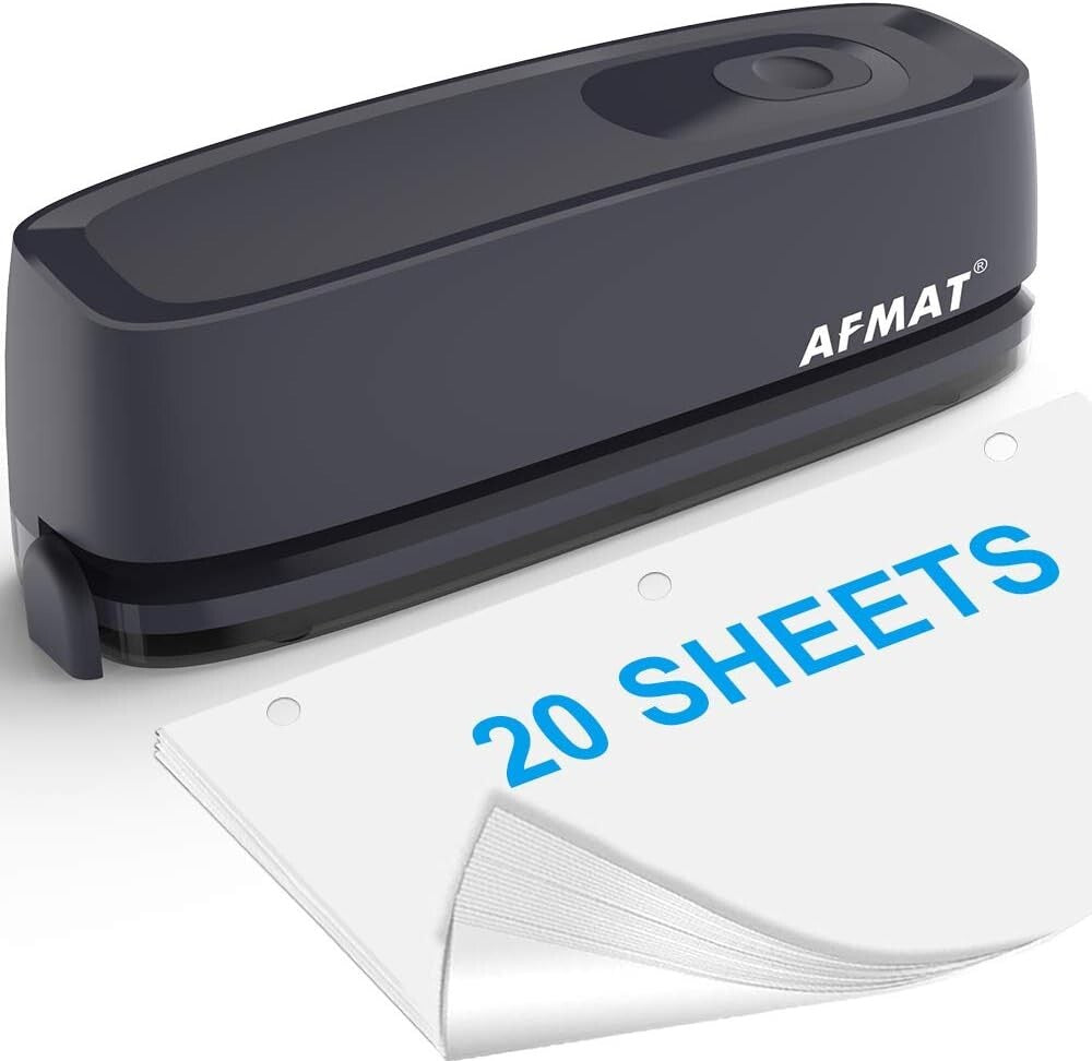 Durable Electric 3 Hole Punch Tool - Quick Punching for Office & School Use