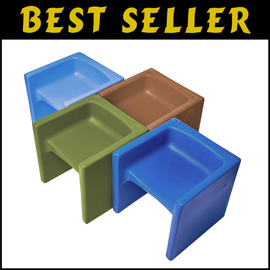 3-in-1 Cube Chairs Set for Kids - Fun, Durable & Ergonomic Classroom Seating