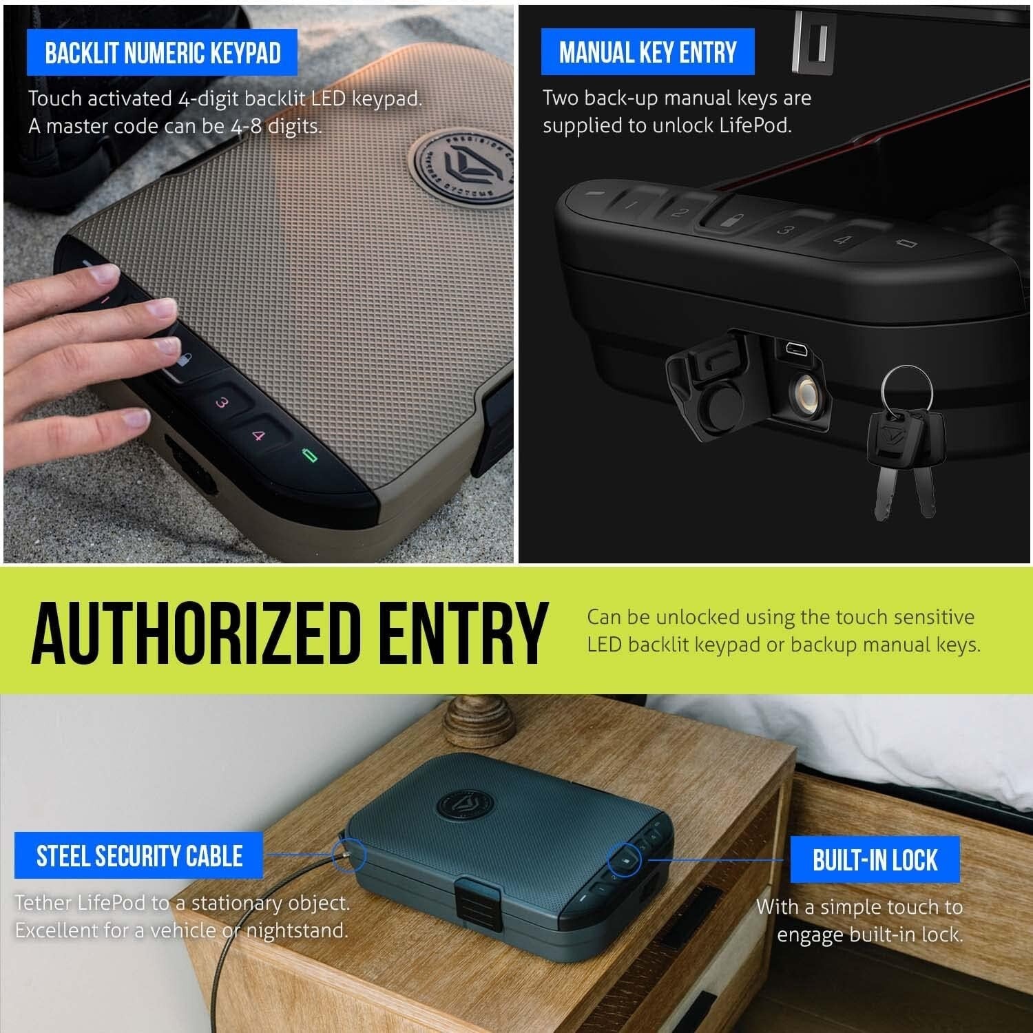 Full-Size LifePod 2.0 Travel Case - Lightweight & Weather Resistant Handgun Box