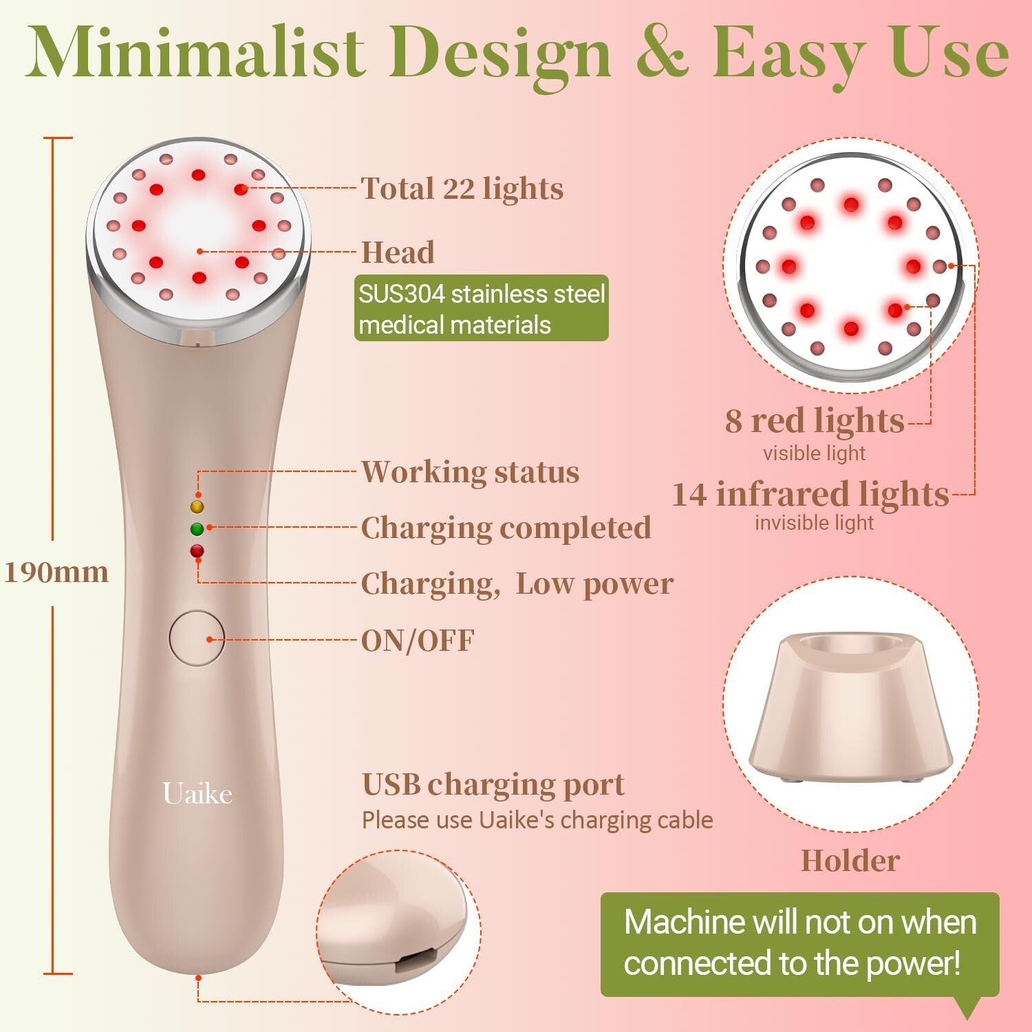 Professional LED Red Light and Infrared Skin Therapy Machine for Youthful Skin