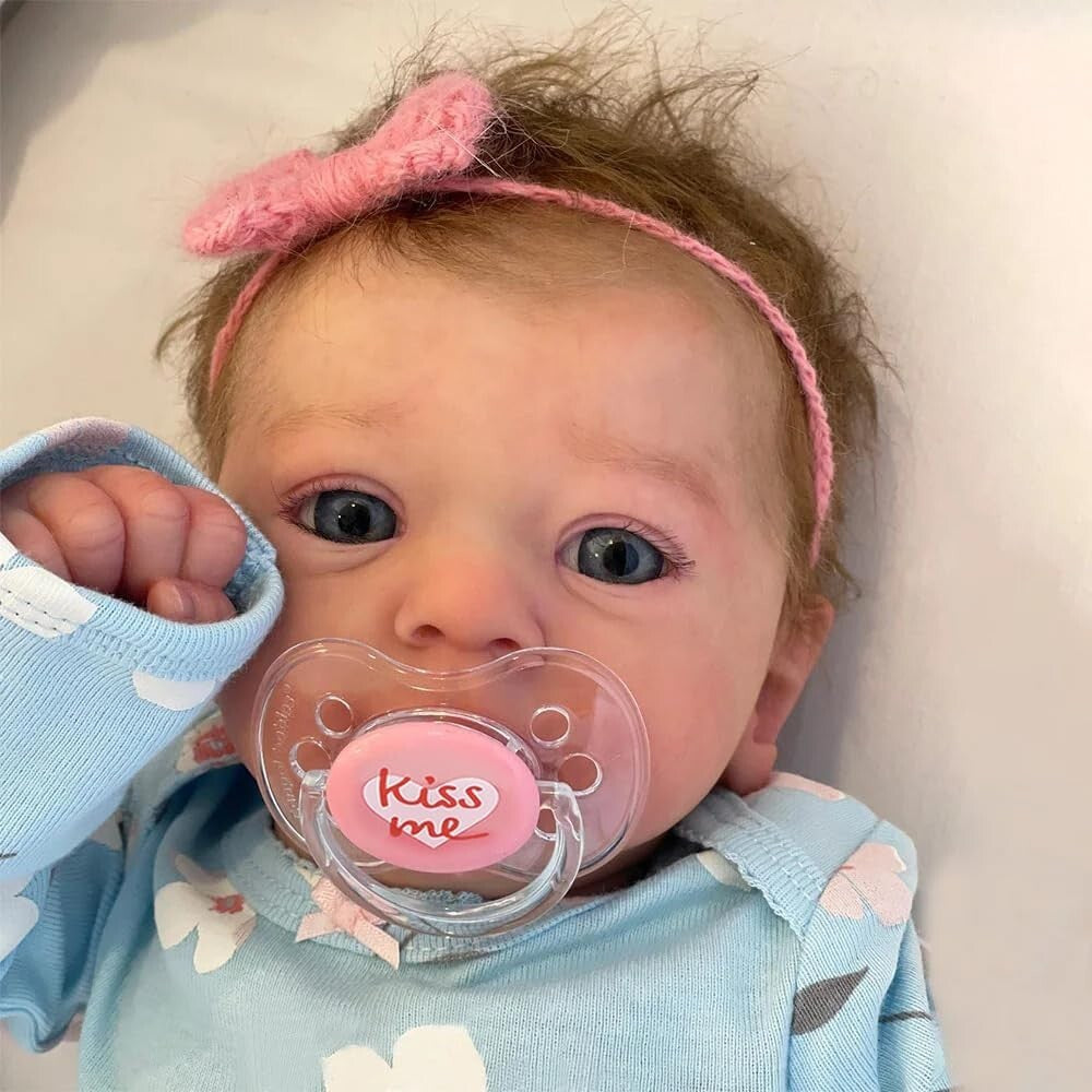 Cute Eyes Opened Reborn Doll for Ages 3+ - Complete with Accessories & Clothes