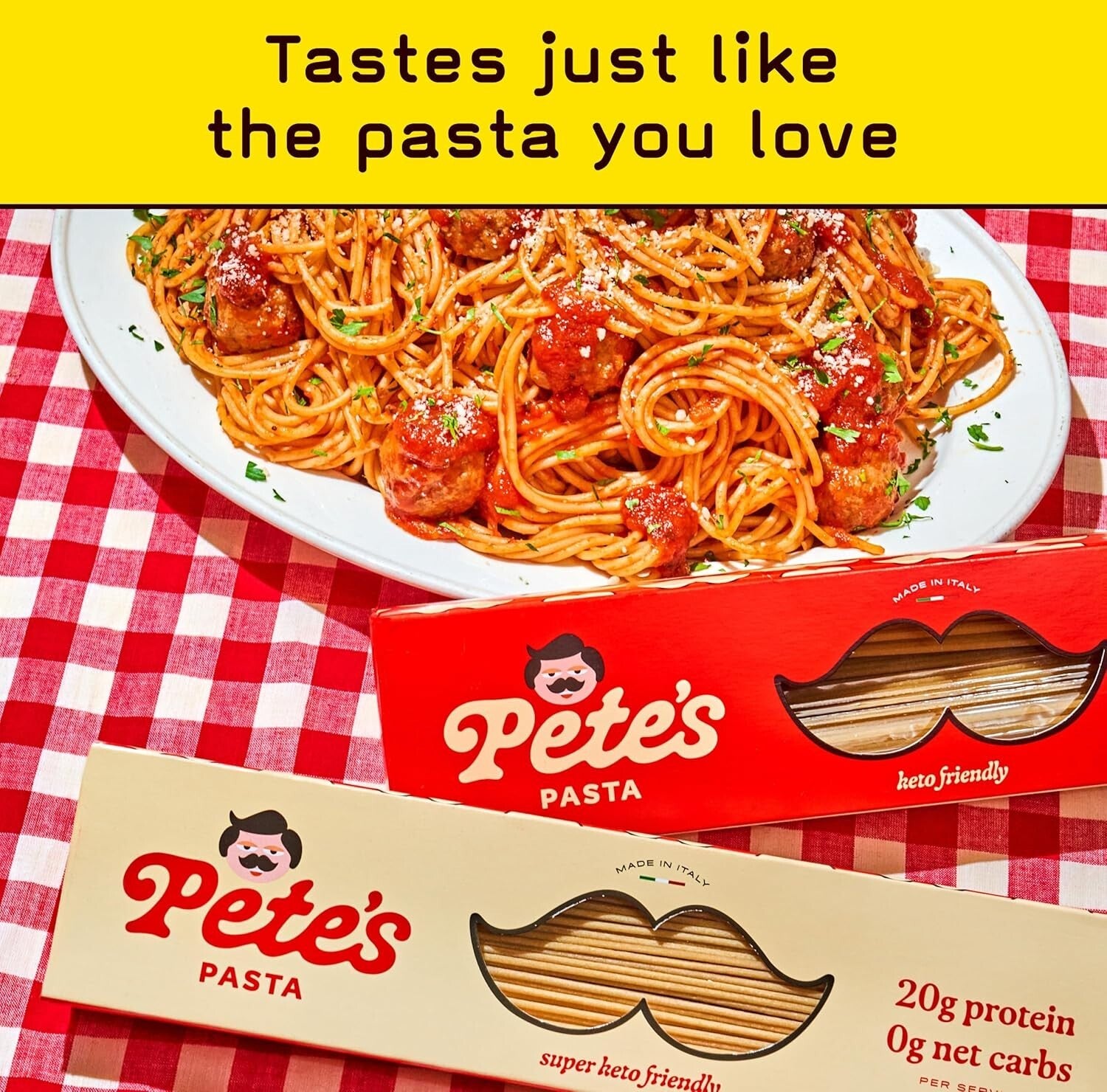 Crafted Italian Spaghetti - High Protein, Zero Carb, Perfect for Keto Diets