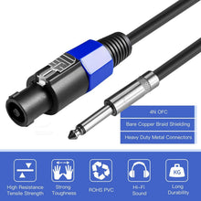 Load image into Gallery viewer, 2-Pack 50 ft Speakon to 1/4" Male Speaker Cable - Professional Audio Performance