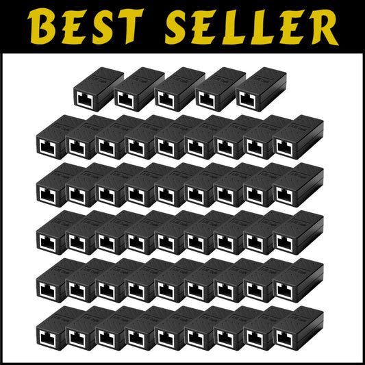 Pack of 50 RJ45 Ethernet Extender Adaptors - Signal Boosters for All Devices