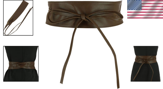 Sustainable Italian Full-Grain Leather Obi Belt - Flattering & Durable Design