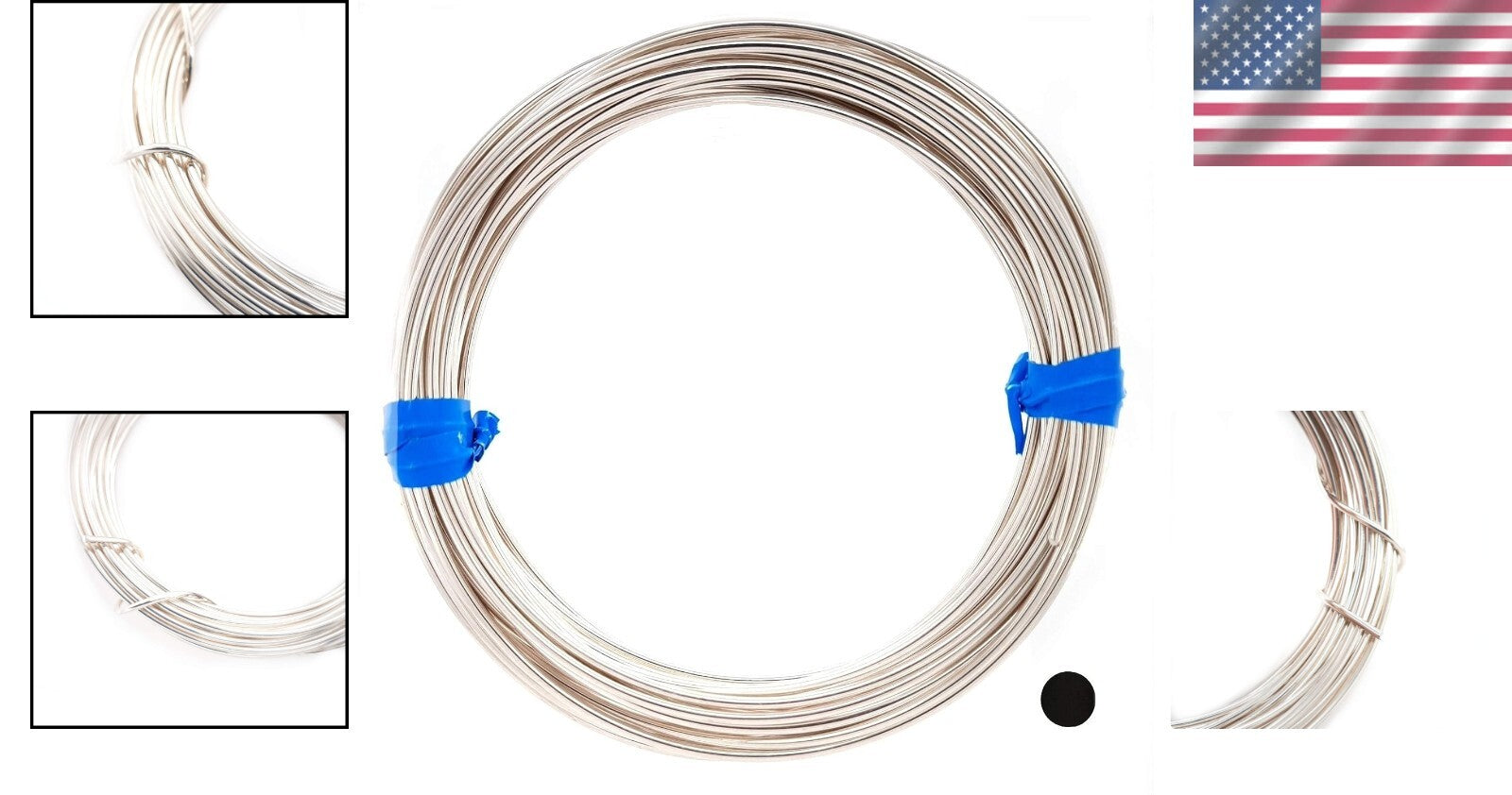 20 Gauge 925 Sterling Silver Wire - Round Half Hard, 10FT for Jewelry Makers