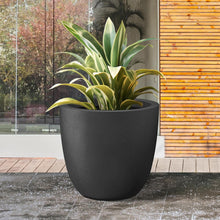 Load image into Gallery viewer, Spacious Round Concrete Planter - Indoor/Outdoor 18" Pot for Healthy Plants