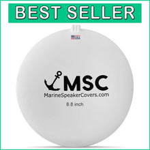 Load image into Gallery viewer, 8.8-Inch Marine Speaker Covers - Durable, Waterproof &amp; Dustproof Protection Pair