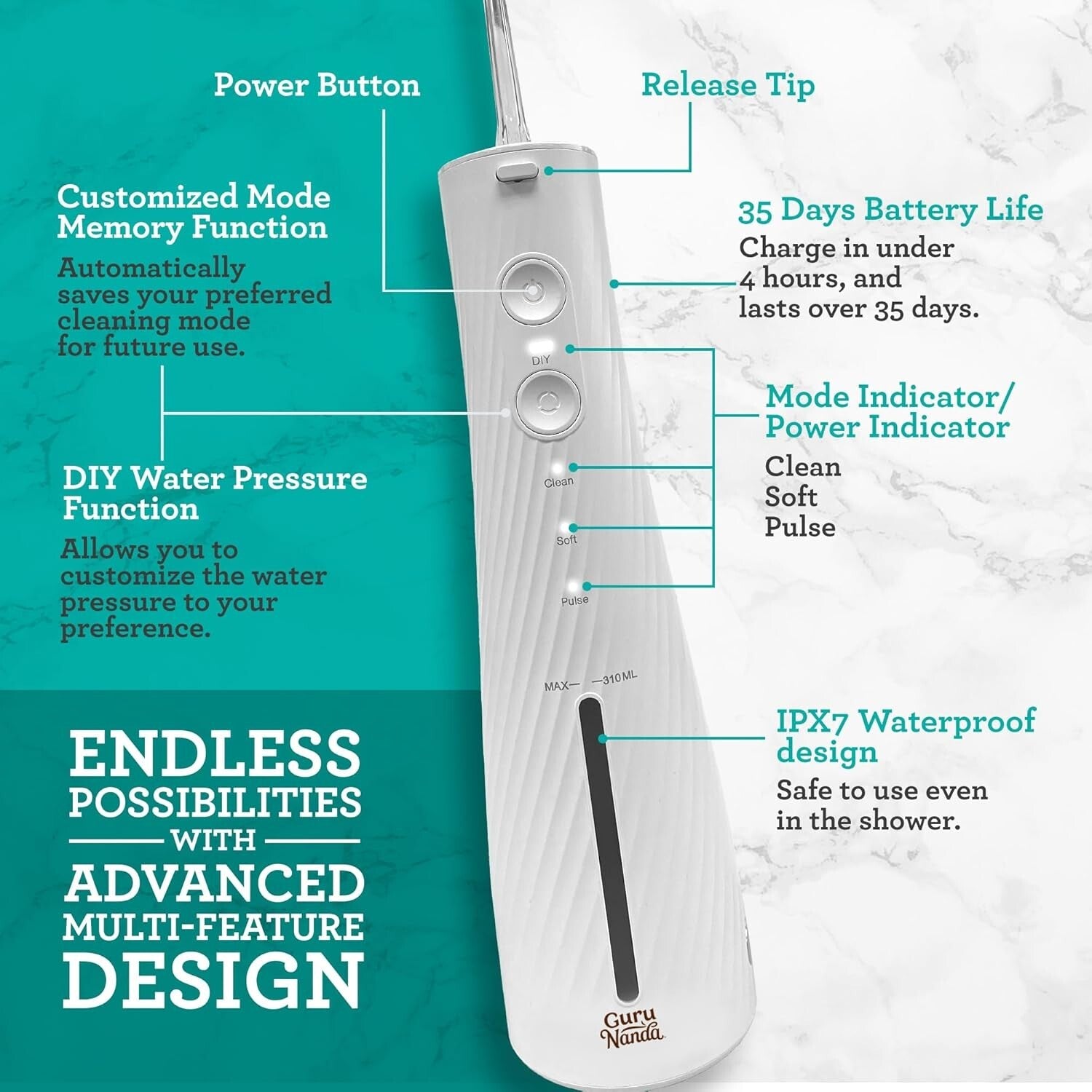 Lion & Lamb Kit 2.0: Electric Toothbrush & Water Flosser Combo for Superior Care