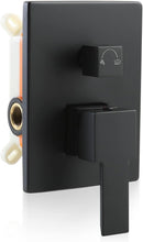 Load image into Gallery viewer, Matte Black Dual Function Wall Mount Shower Valve with Pressure Balance Control