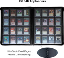 Load image into Gallery viewer, Compact 16 Pocket Binder for Toploaders – Water-Resistant Card Storage Solution