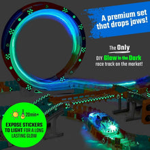 Load image into Gallery viewer, Exciting 85ft Light-Up Race Track Set for Boys and Girls - Safe Fun for Toddlers