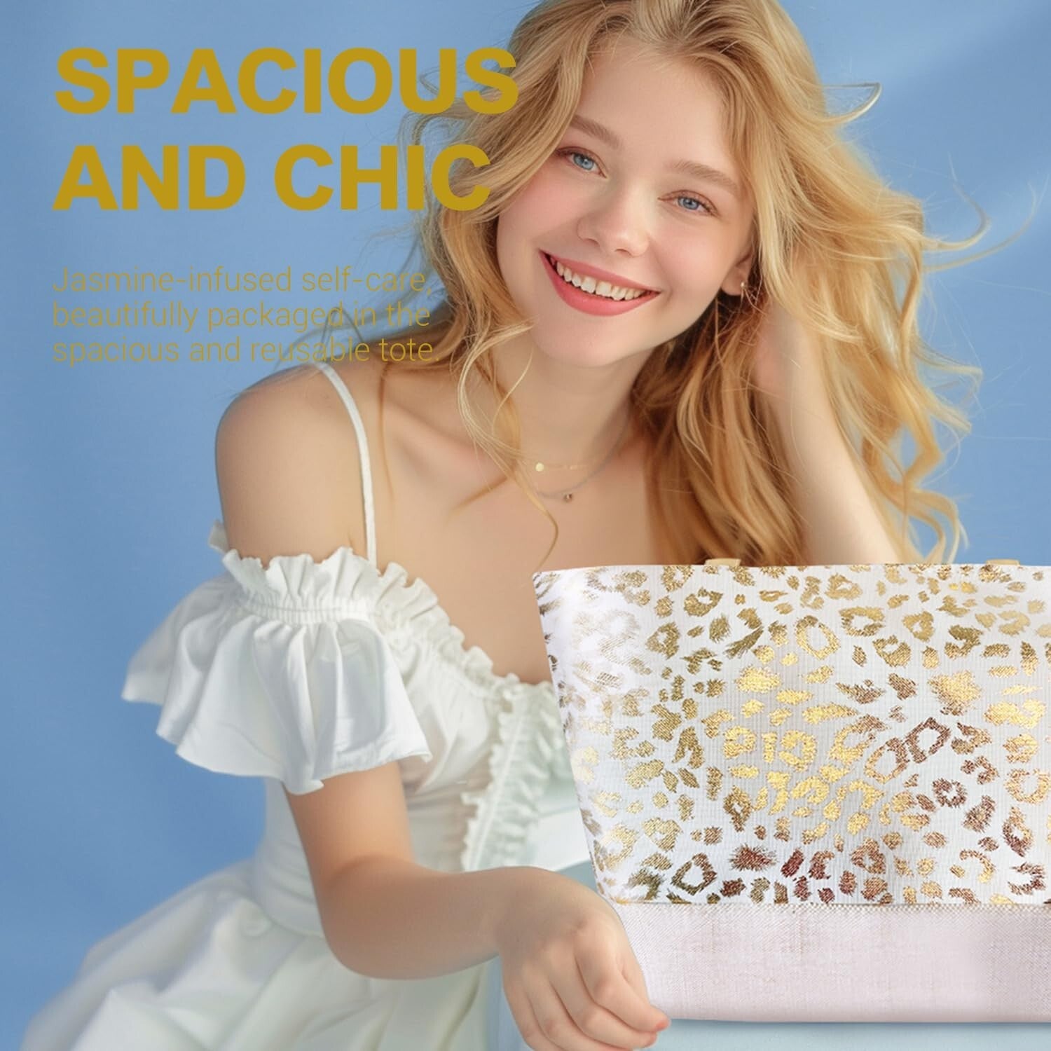 Nourishing Spa Gift Basket for Women - 15-Pc Bath Essentials in Elegant Tote