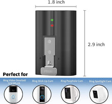 Load image into Gallery viewer, Rechargeable 6040mAh Battery Pack &amp; Charger for Ring Doorbell and Spotlight Cam