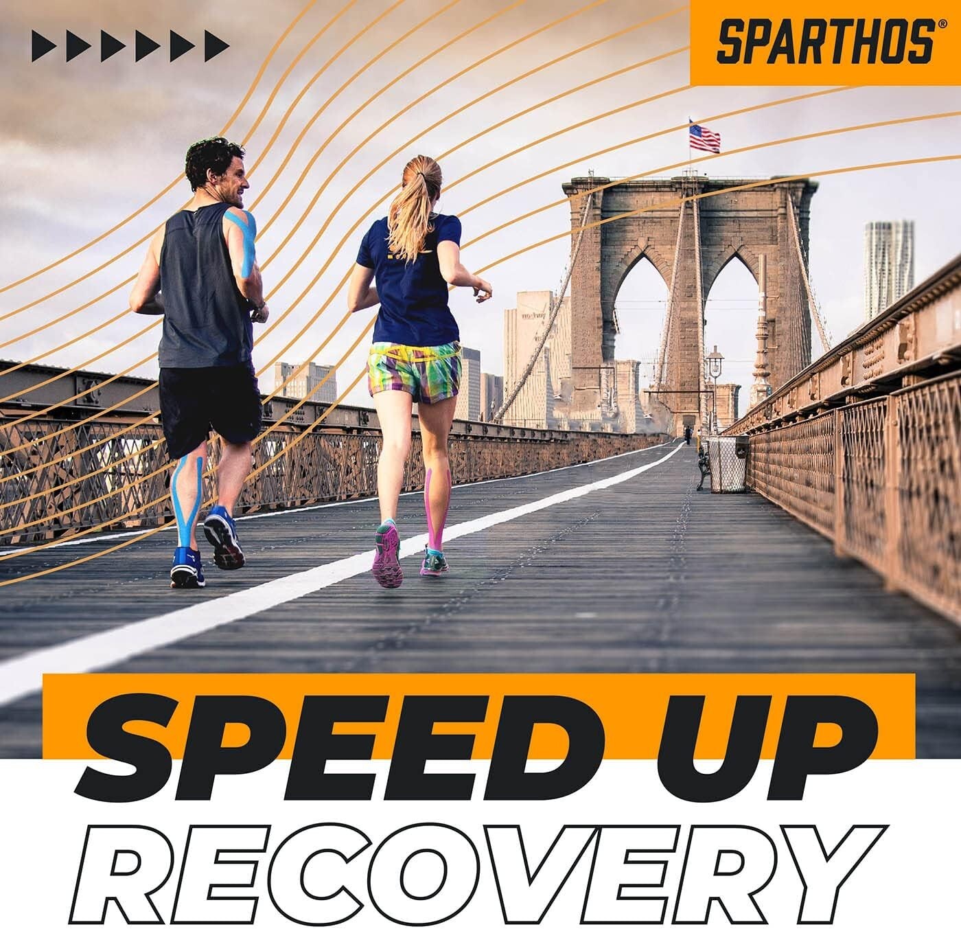 Hypoallergenic Kinesiology Tape Roll - 115ft for Fast Recovery & Performance