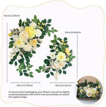 Load image into Gallery viewer, Versatile Yellow Floral Arch Arrangement - Ideal for Weddings and Celebrations