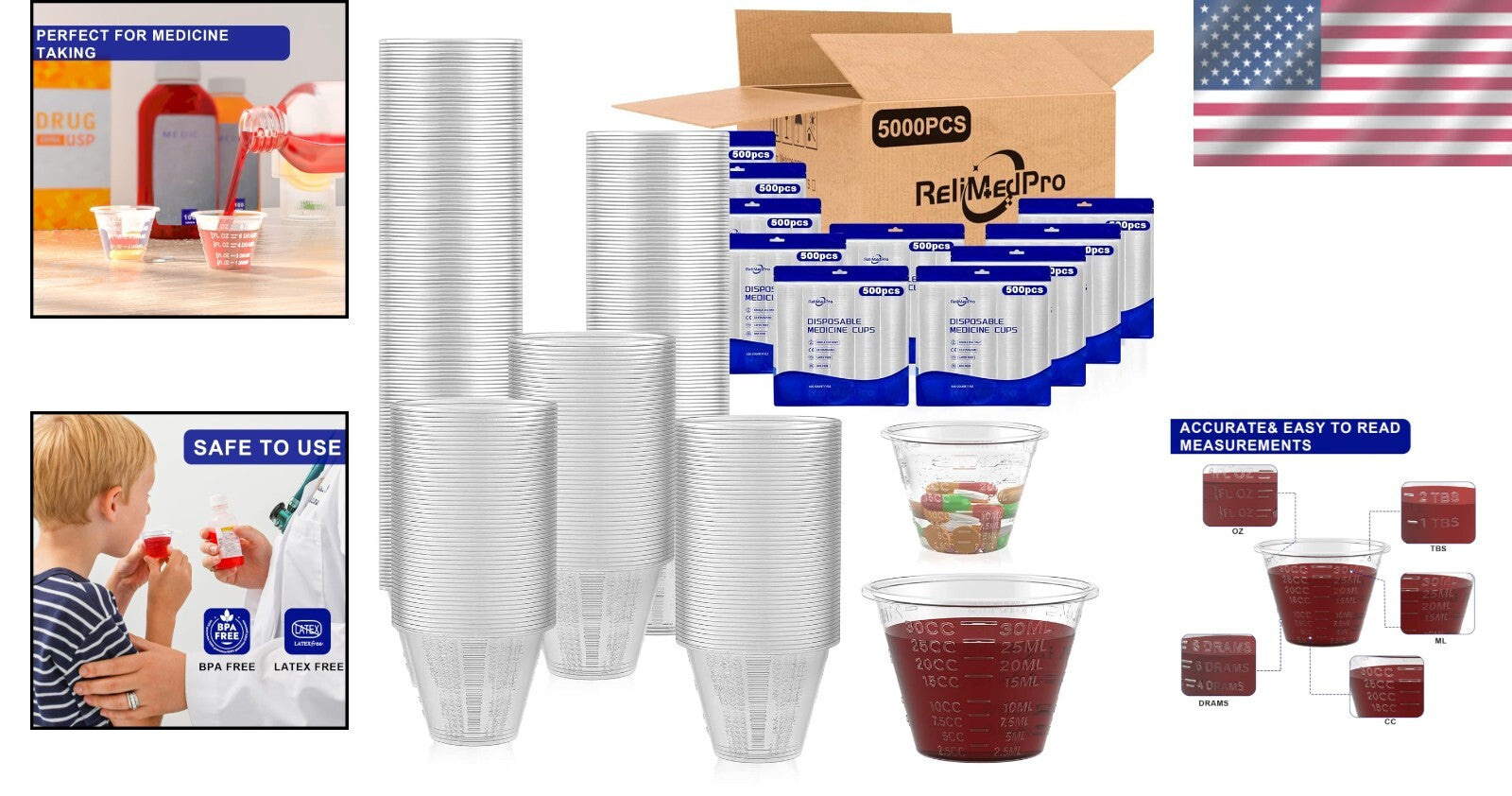 Multi-Purpose 30ml Disposable Medicine Cups - Bulk 5000 Pack for Crafts & Dosage