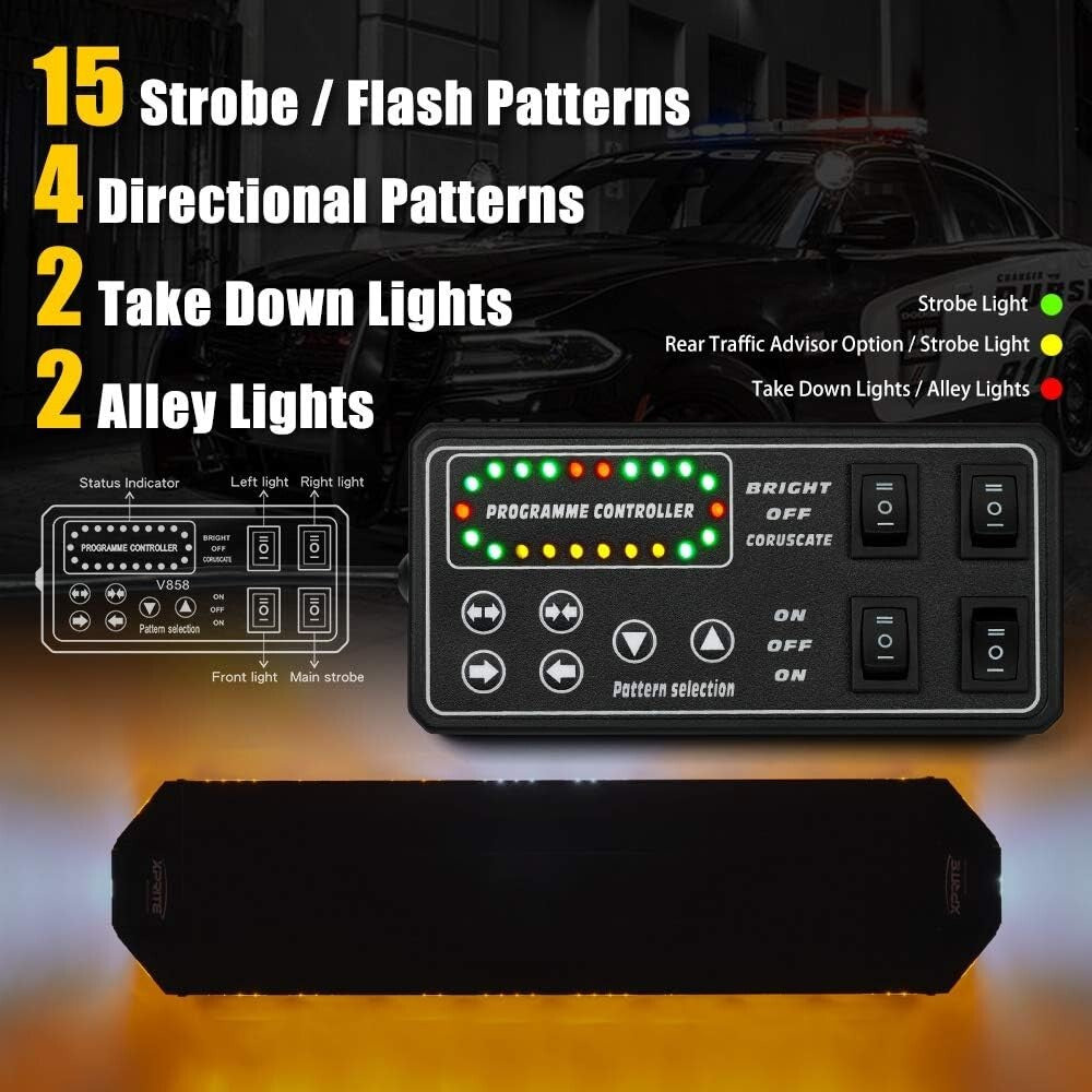 Heavy-Duty Amber Strobe Lights with Waterproof & Shockproof Features
