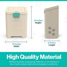 Load image into Gallery viewer, Stylish Rectangular Dog Waste Station - Weather-Resistant with Easy Open Feature