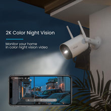 Load image into Gallery viewer, AI Motion Detection Solar Camera - 3MP Color Night Vision, Works with Alexa