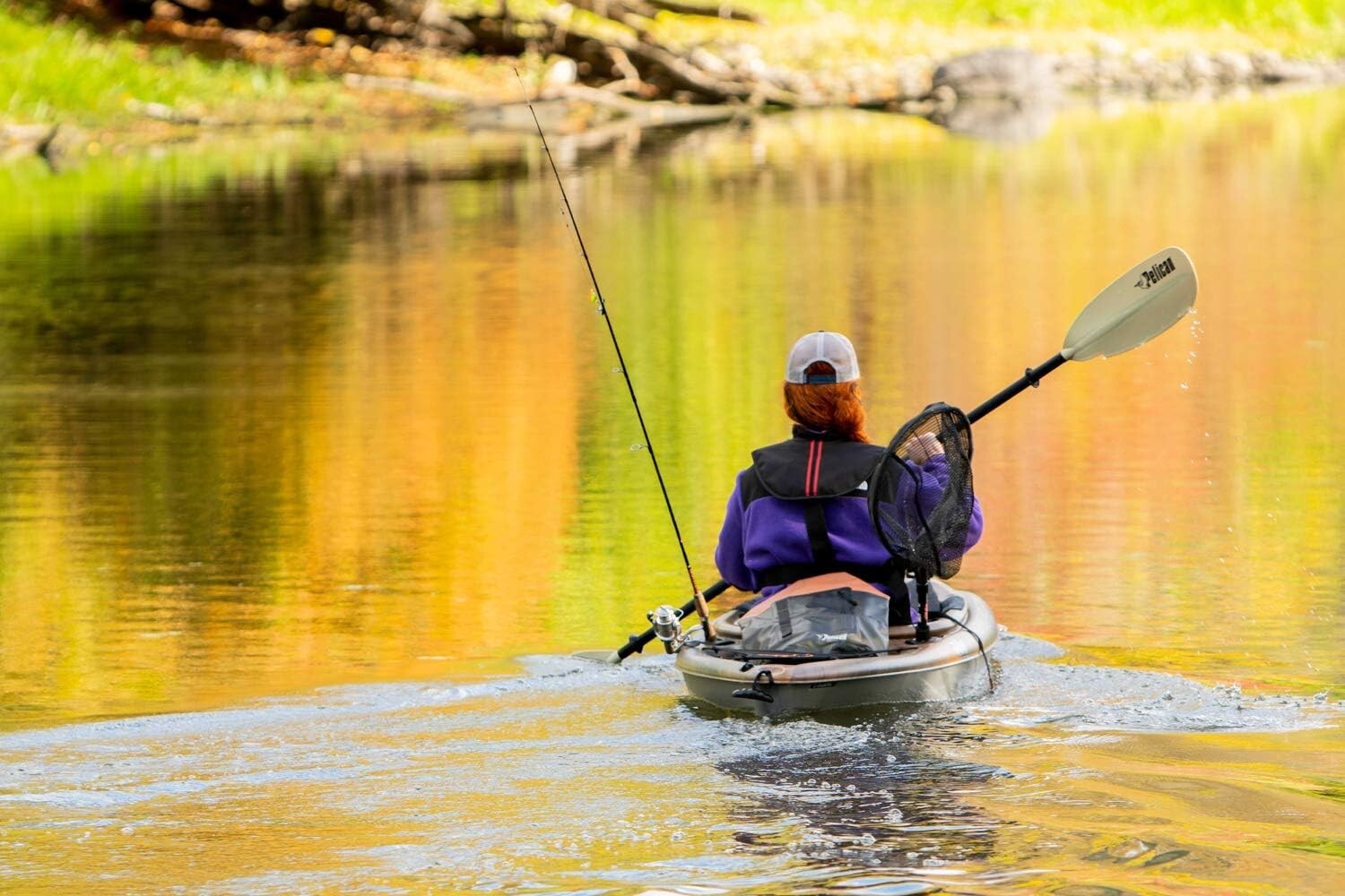 Lightweight Kayak Fishing Paddle - Adjustable Aluminum Shaft & Fiberglass Blades